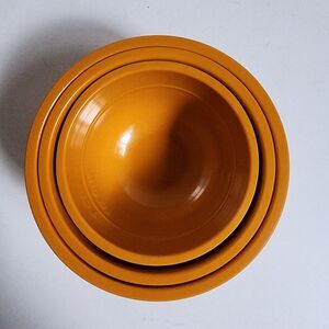 Palm Restaurant Melamine Nesting Measuring Cups Orange Set Of 3